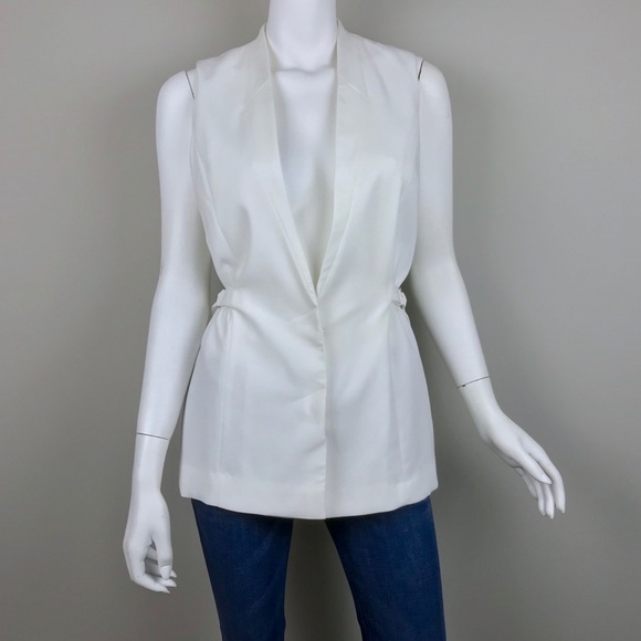 Topshop Jackets & Blazers - {Topshop} White Vest Jacket